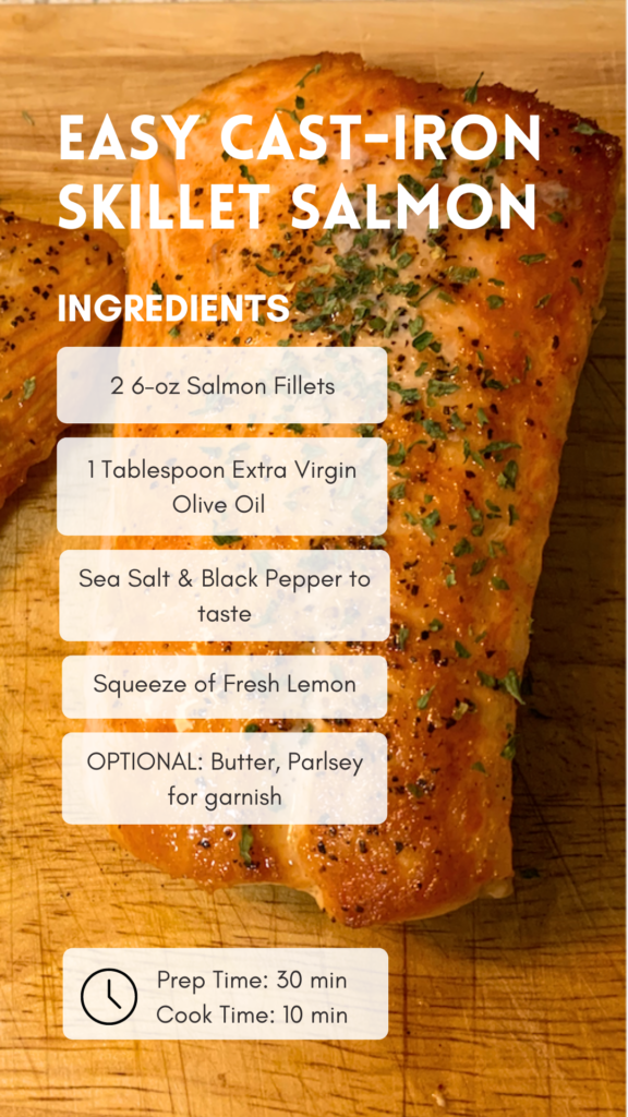 Easy Salmon Recipe Card